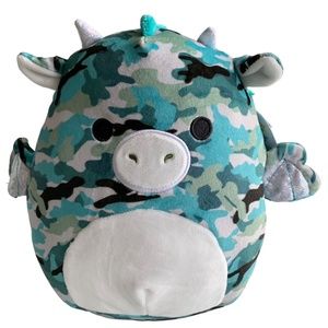 Squishmallow Dragon Keanu Camo Plush Toy